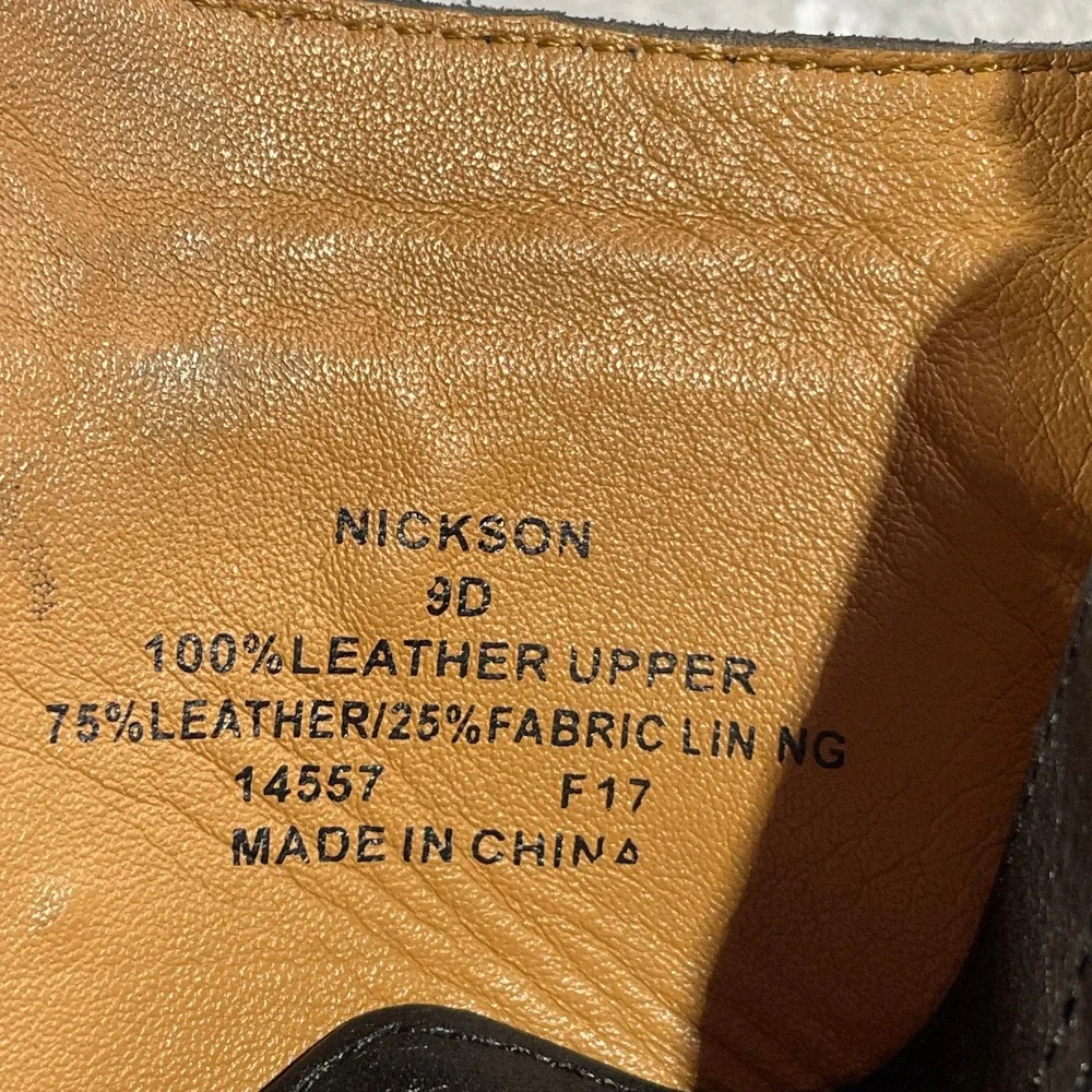 Polo Ralph Lauren‎ Brogue Chukka Boots Nickson Mens 9 Black Leather Wingtip